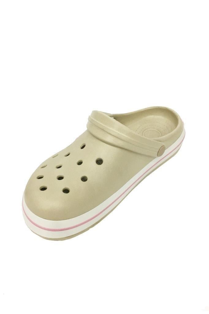 Akınal E195-25.M.024 Medical Sabo Erkek Terlik Bej Beyaz Kırmızı