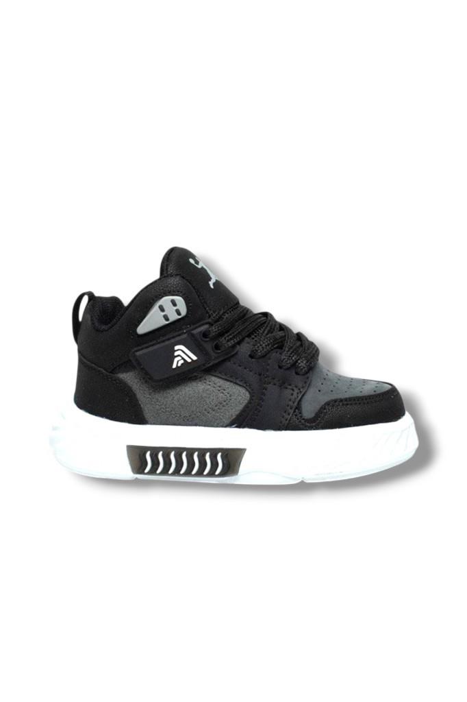 Alessio 537-26 Cilt Anatomik Filet Çocuk Sneaker Siyah Füme 31-35