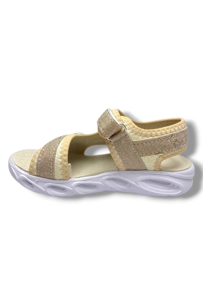 Arzen Bebe 223-26 Simli Cırtlı Anatomik Kız Çocuk Sandalet 31-35