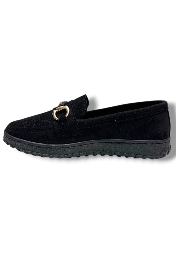 Ayzen S1092-26 Süet Tokalı Ultra Soft Anatomik Taban Kadın Babet