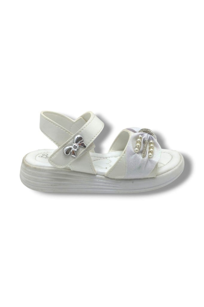 Butiqe 1809-26 Simli Boncuk Taşli Anatomik Kız Çocuk Sandalet 22-25