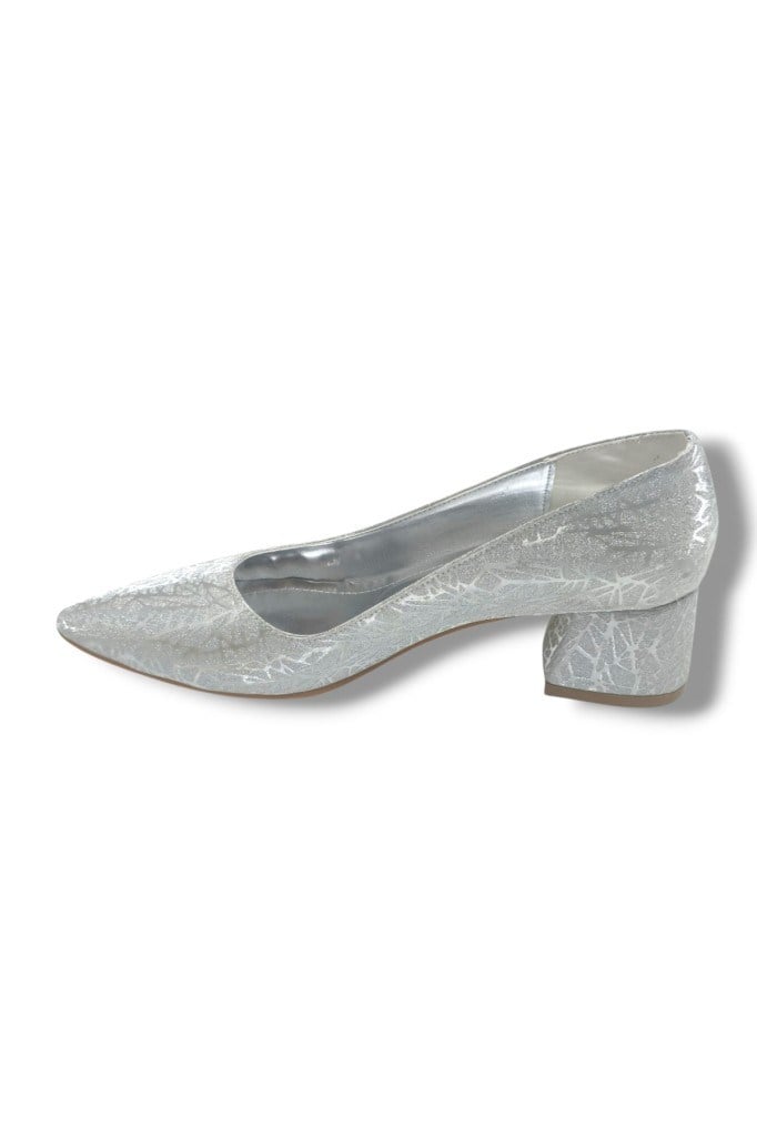 C-Shoes LH1000-26 Simli Aynalı Kalın Topuklu Kadın Ayakkabı(6cm) 41-42