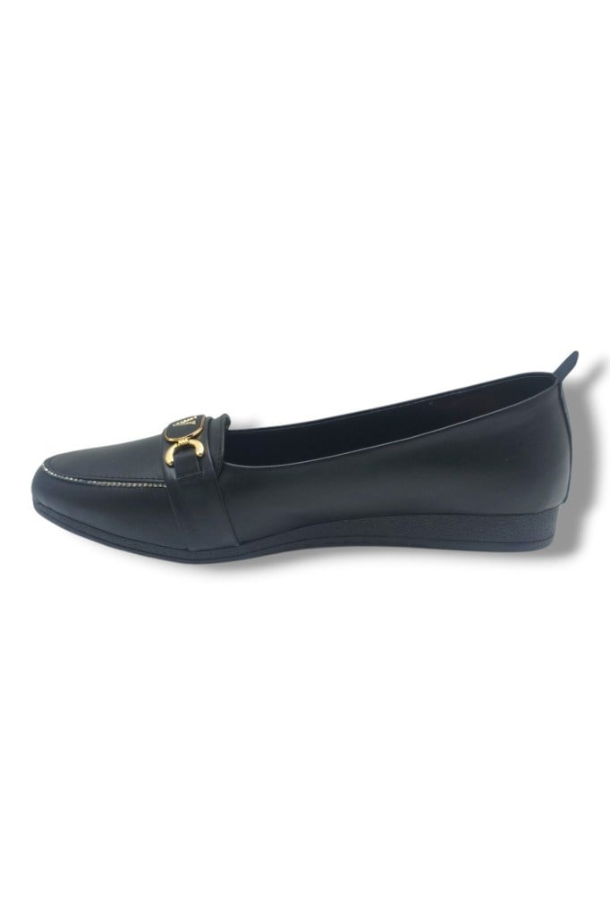 C-Shoes YS3008-26 Cilt Taşlı V Toka Anatomik Kadın Babet 41-42