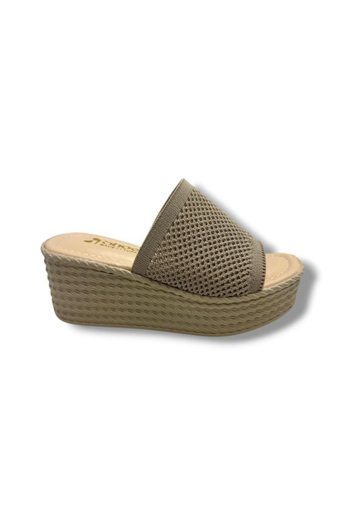 Cakgo 255-25 Triko Anatomik Ultra Soft Dolgu Topuk Kadın Terlik