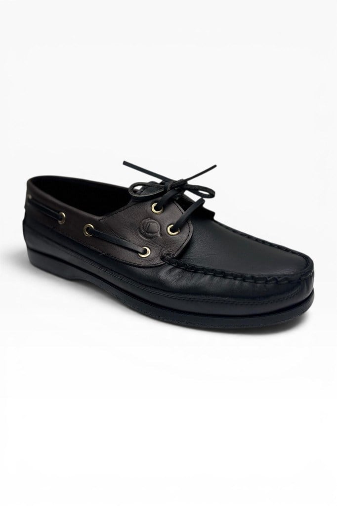 Cakgo 4774-26 Hakiki Deri Bağcıklı Erkek Ayakkabı Siyah Kahve 42-44