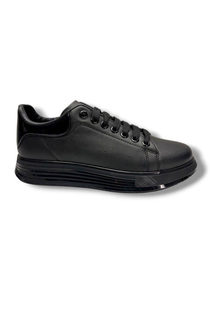 Cap 2044-26 Cilt Deri Anatomik Bağcıklı Erkek Sneaker