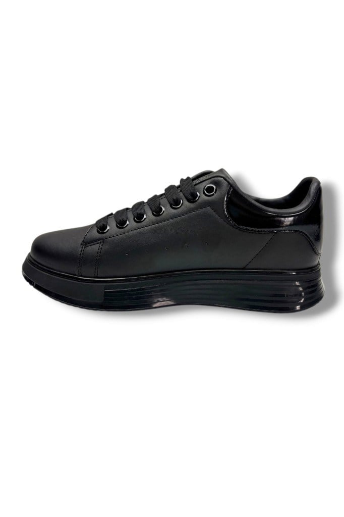 Cap 2044-26 Cilt Deri Anatomik Bağcıklı Erkek Sneaker