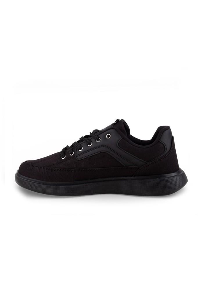 Carrano 1157-26 Dayanıklı Tekstil Anatomik Erkek Sneaker Sade Siyah