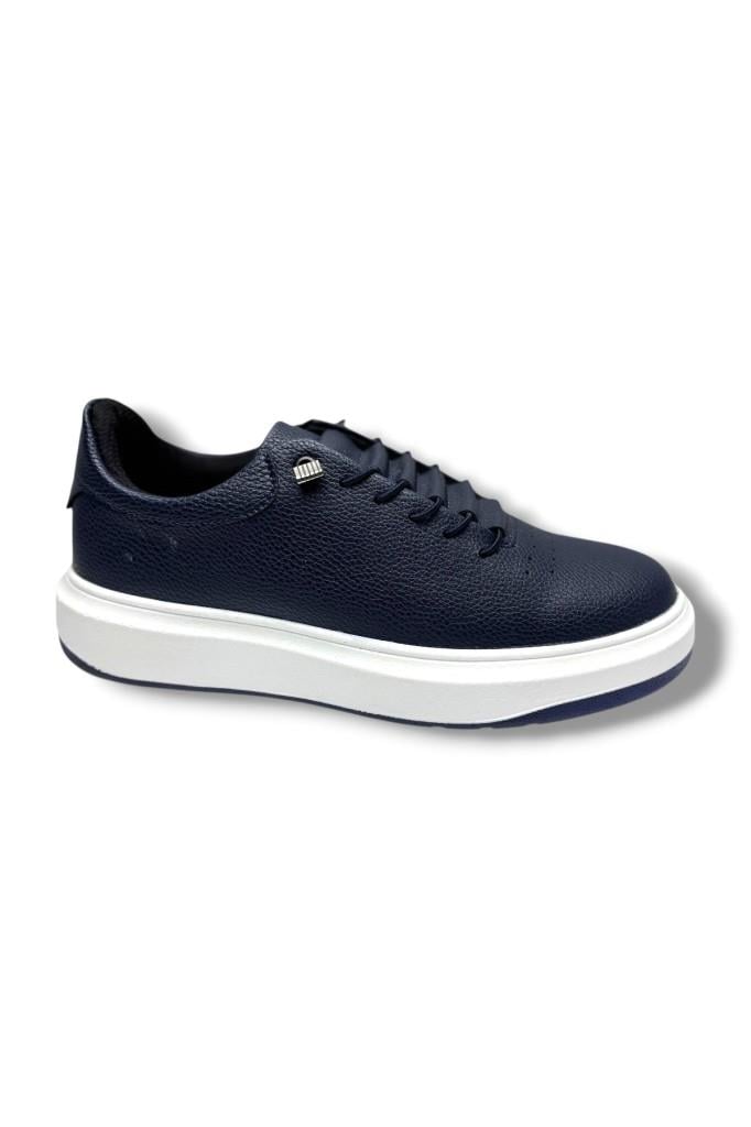 Conteyner 404-26 Deri Anatomik Erkek Sneaker Lacivert Beyaz
