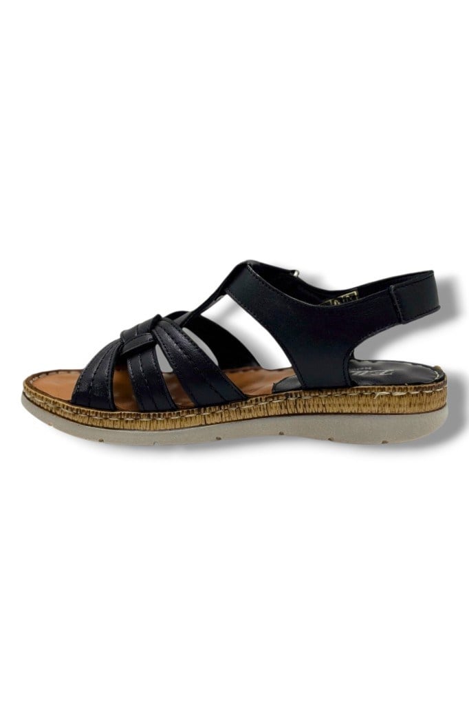 Ellanor S-050-26 Hakiki Deri Anatomik Taban Kadın Sandalet