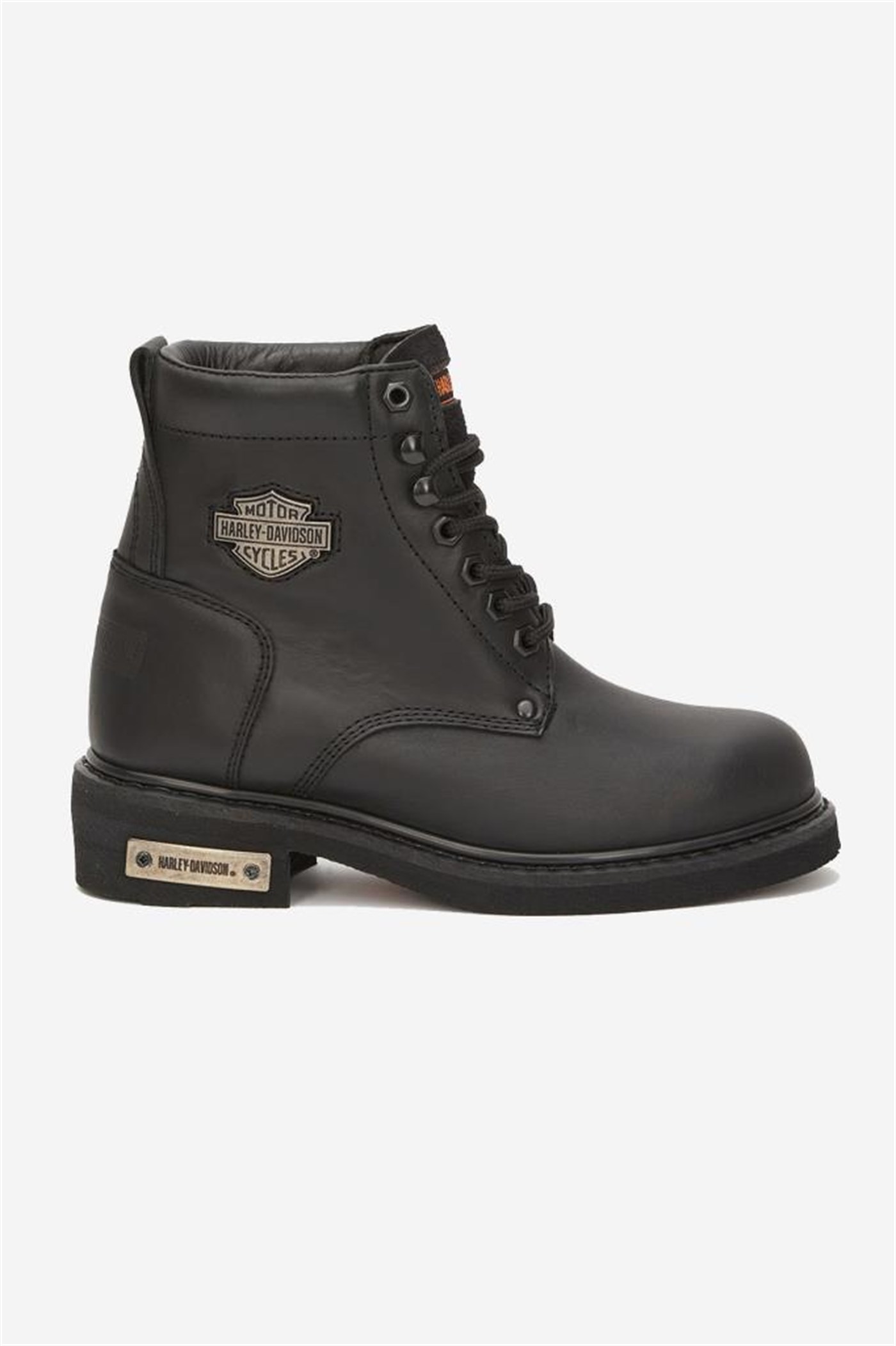 Harley Davidson Gibson Hakiki Deri Bot 40-48 Black Yağlı Deri