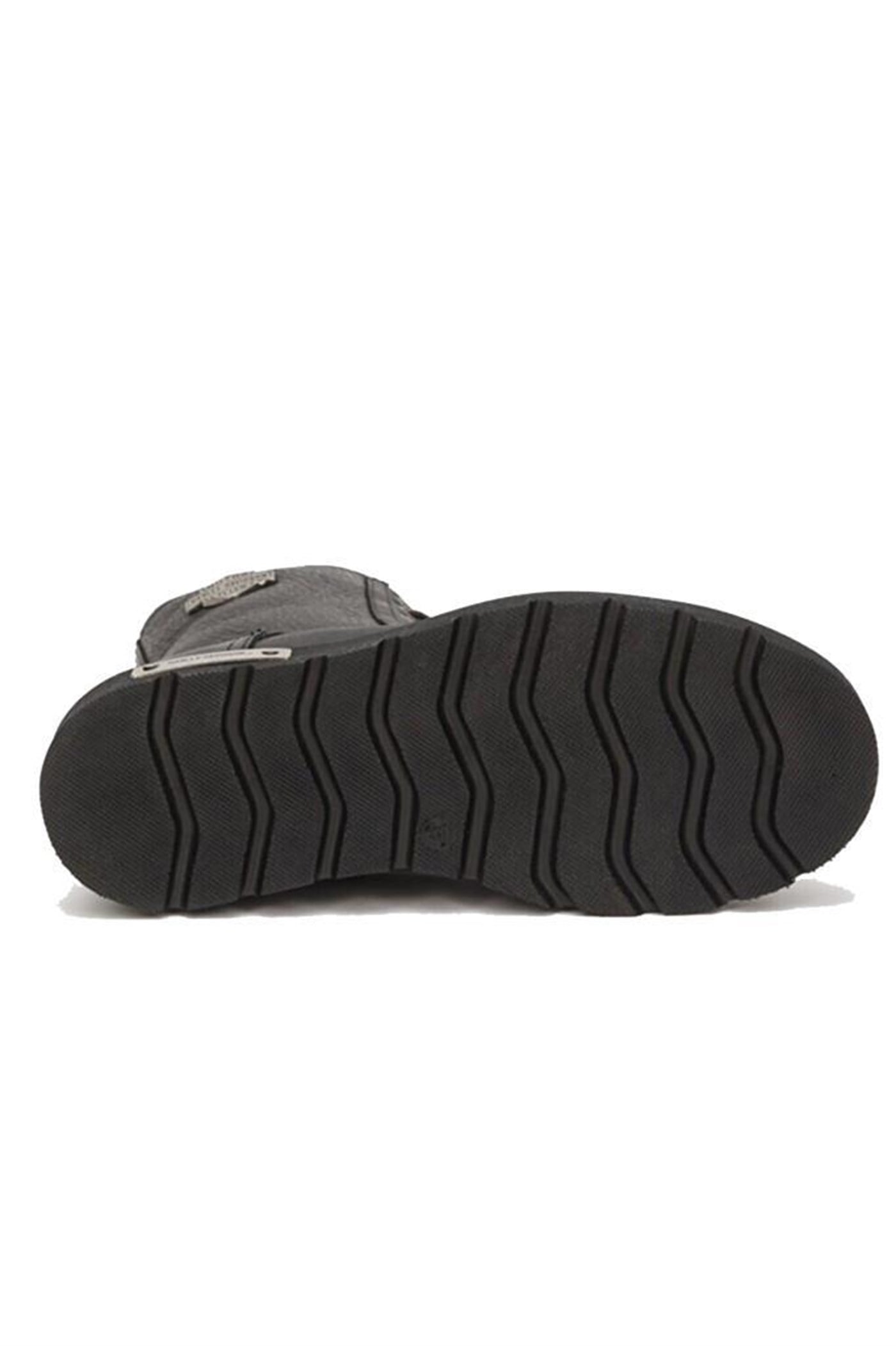 Harley Davidson Tums Hakiki Deri Bot 36-40 Black Baskılı Deri
