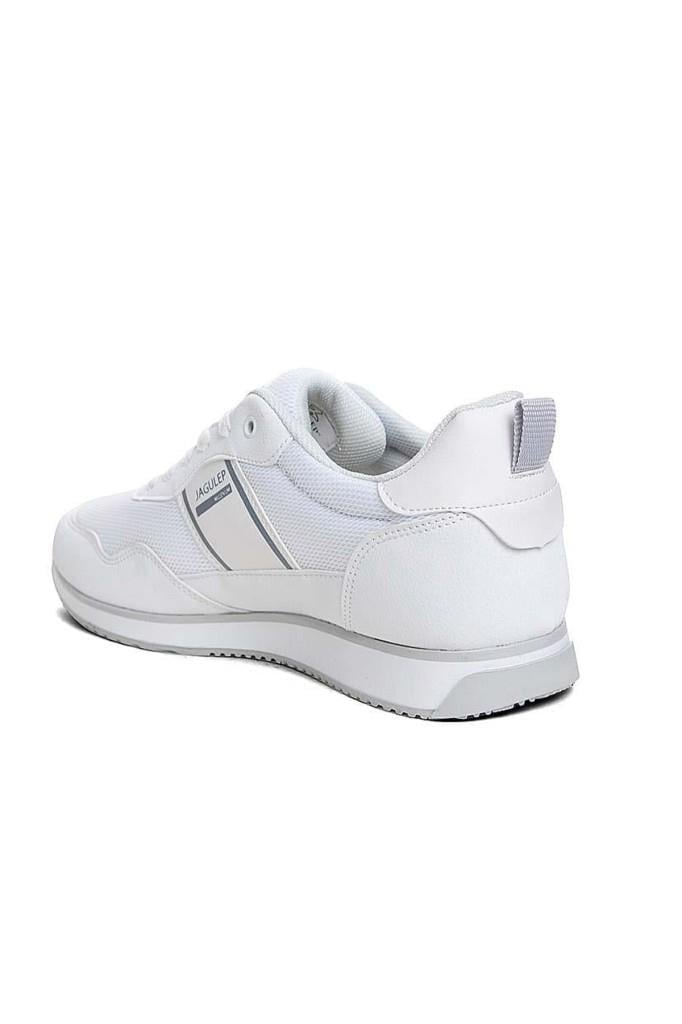 Jagulep Bugatti Deri Anorak Anatomik Erkek Sneaker Beyaz Buz