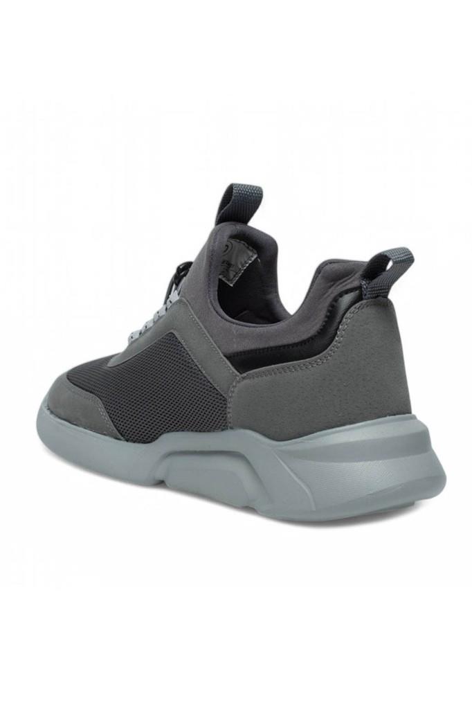 Jagulep Dune-26 Deri Slip On Anatomik Taban Erkek Sneaker Füme Siyah 45-47