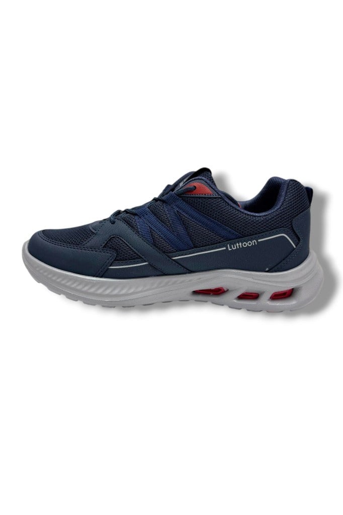 Luttoon 4157-26 Anorak Anatomik Erkek Sneaker Lacivert Buz Kırmızı
