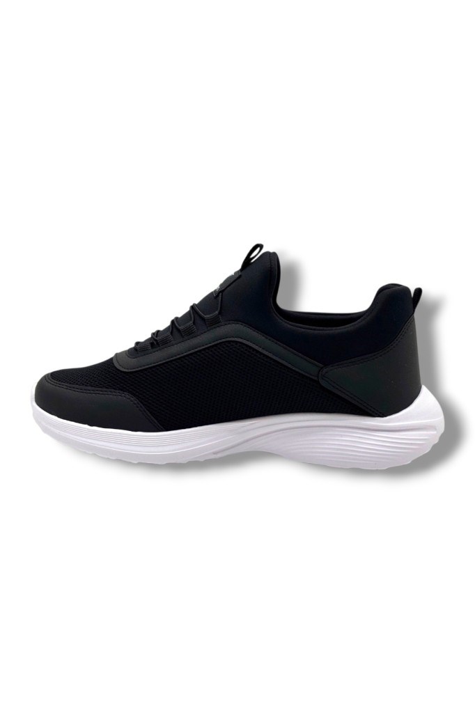 Luttoon 4194-26 Anorak Slip On Anatomik Erkek Sneaker Siyah Beyaz