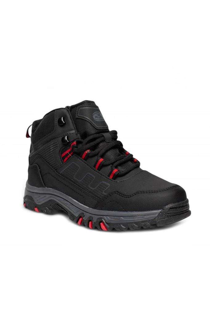 Magg Poınt 888-26 Deri Anatomik Bot Siyah Kırmızı 36-40