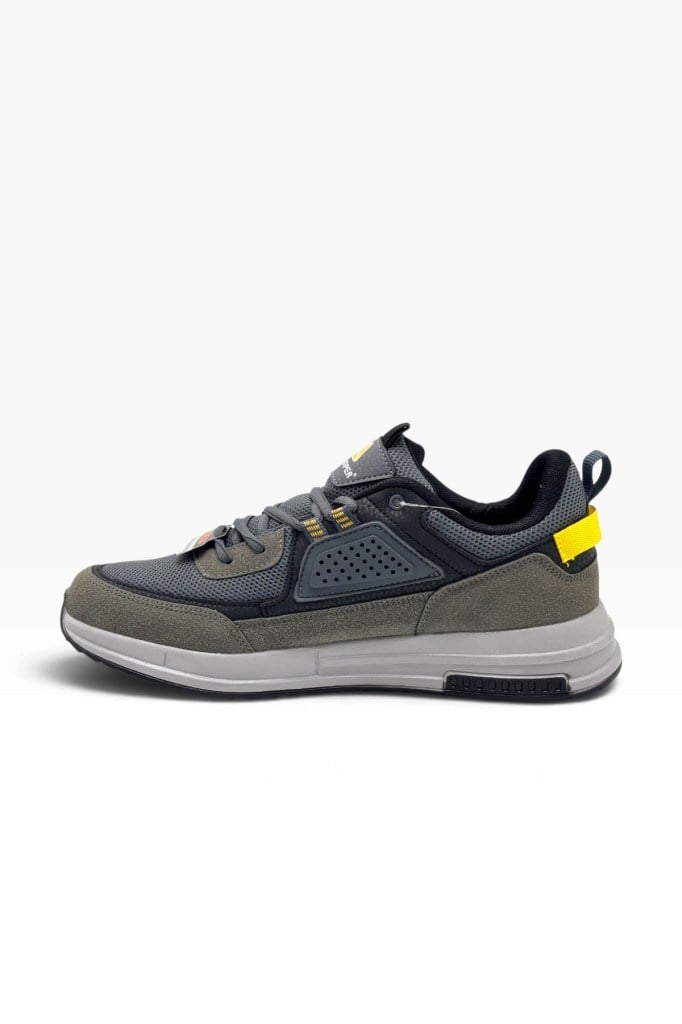 Marco Jamper 2137-27 Anorak Anatomik Erkek Sneaker Füme Siyah Sarı 44-47