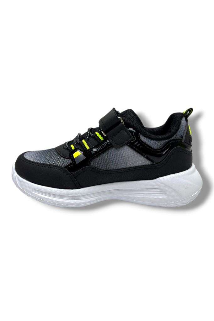 Ndrops 028-26 Anorak Anatomik Çocuk Sneaker Siyah Sarı 31-35