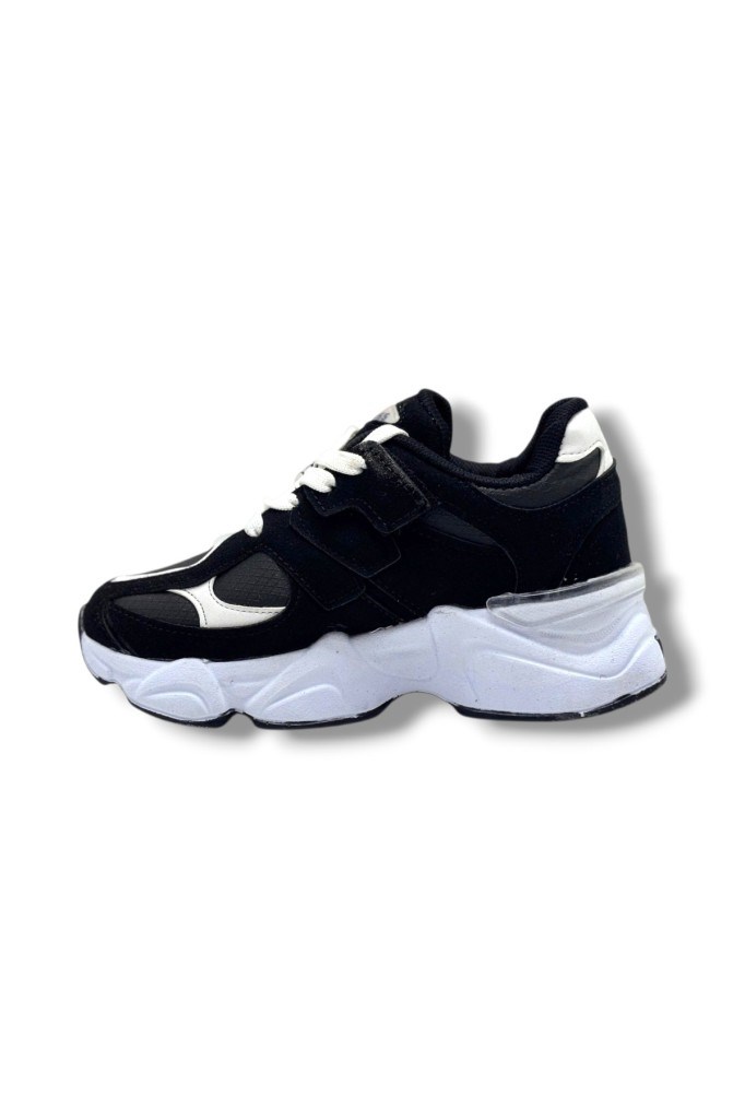 Pro Kids 5055-26 Anatomik Çocuk Sneaker Siyah Beyaz 31-35