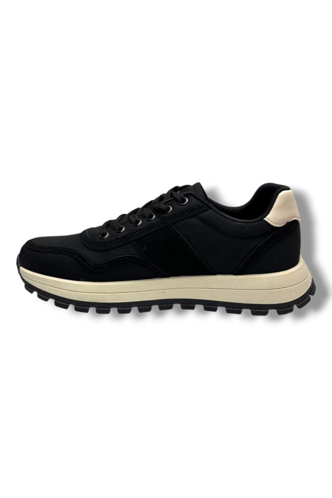 RYT 26YM Med-26 Keten Anatomik Taban Erkek Sneaker Siyah Bej