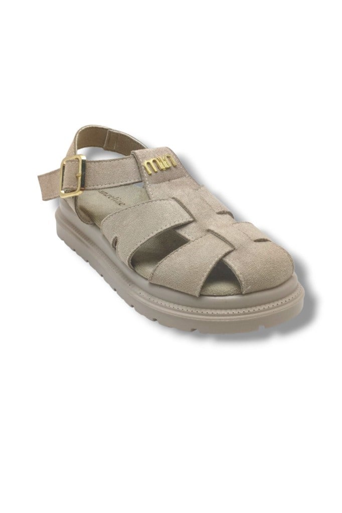 Şanzelize K805-26 Süet Tokalı Anatomik Taban Kadın Sandalet