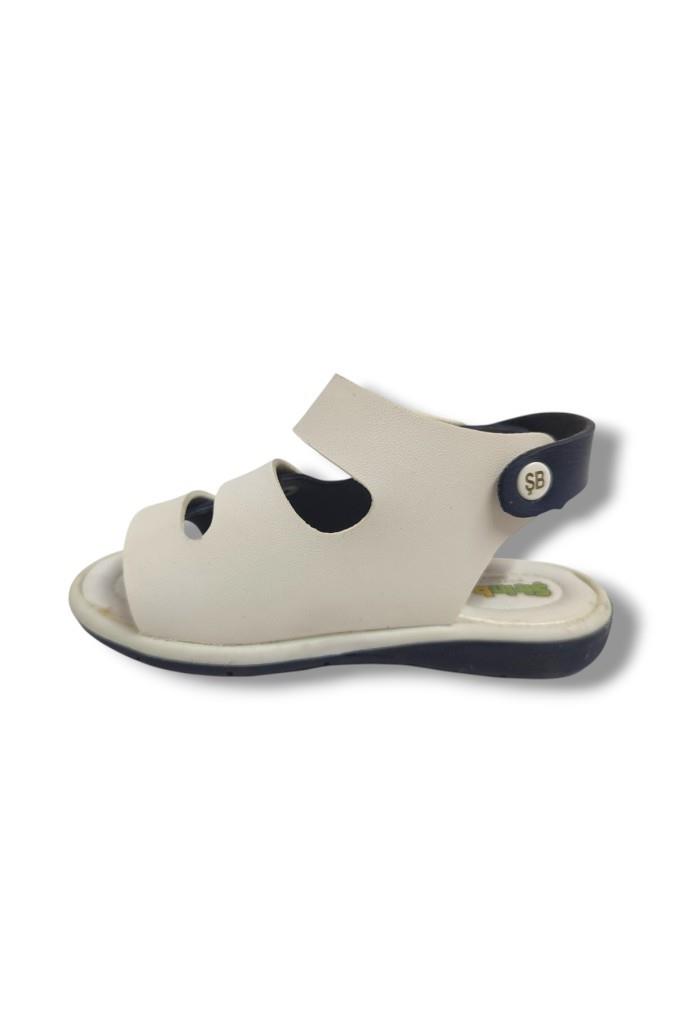Şirinbebe 1633-20 Anatomik Tek Cirtli Erkek Çocuk Sandalet Lacivert Beyaz 21-25