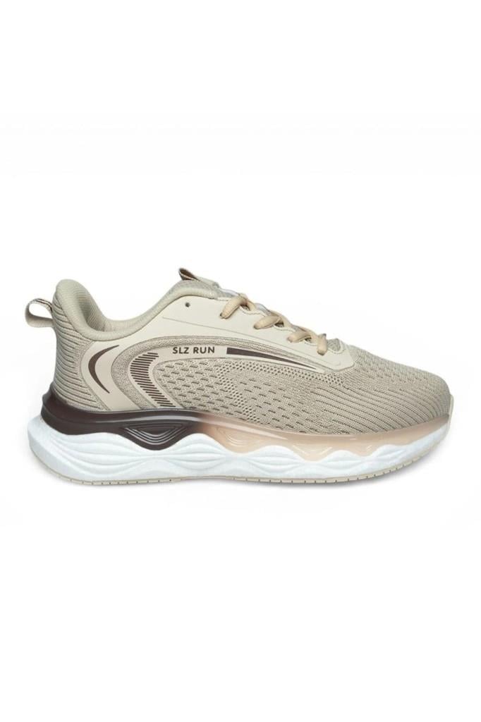 Solazer 048-26 Anorak Anatomik Taban Bağcıklı Kadın Sneaker Bej Kahve