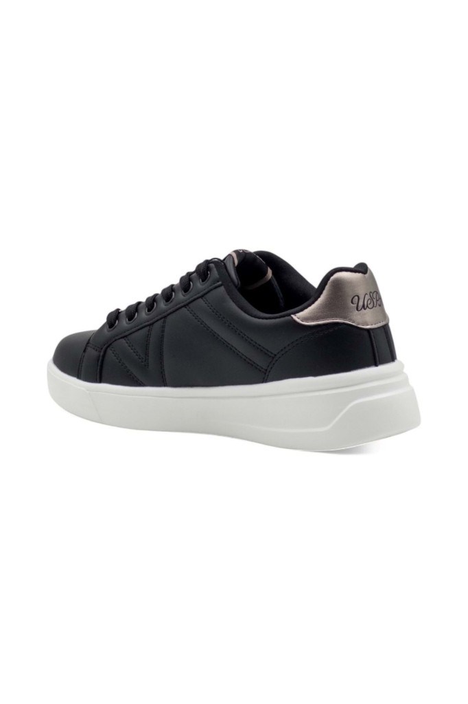 U.s Polo ASSN. Exxy 5FX Anatomik Kadın Sneaker Siyah Beyaz
