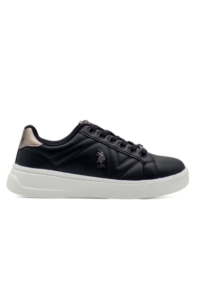 U.s Polo ASSN. Exxy 5FX Anatomik Kadın Sneaker Siyah Beyaz