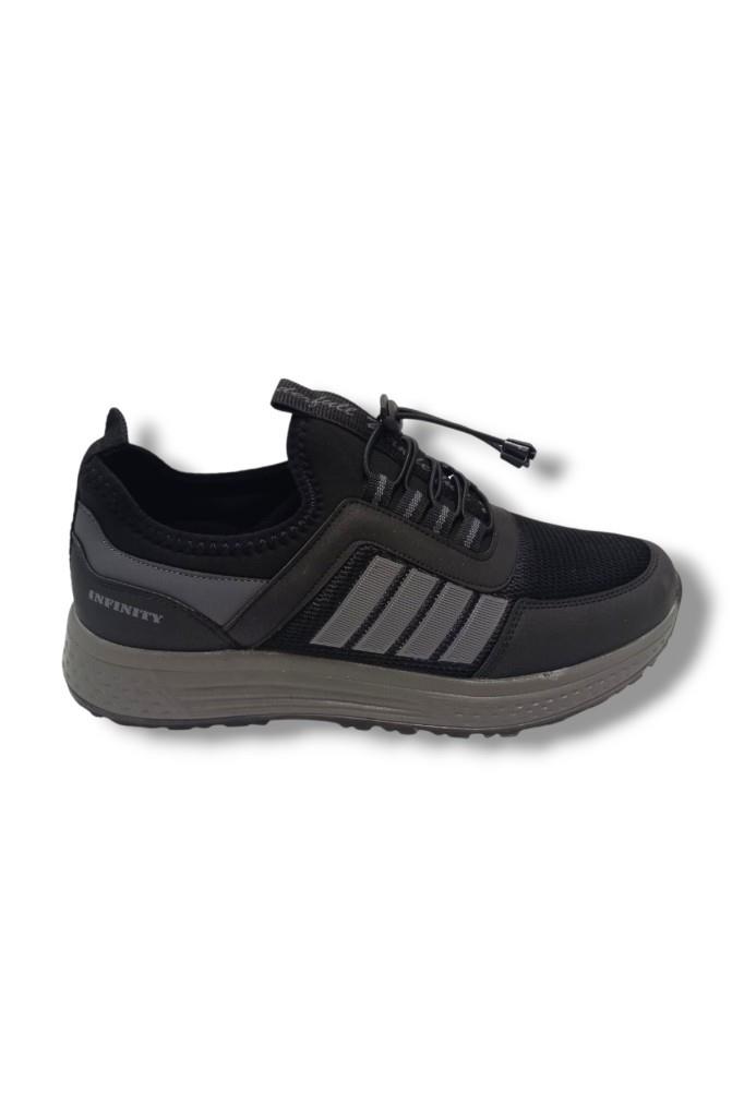 Wanderfull İnfinity 4266-25 Anorak Slip On Erkek Sneaker Siyah Füme