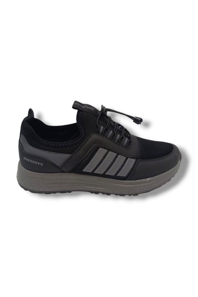 Wanderfull İnfinity 4266-25 Anorak Slip On Erkek Sneaker Siyah Füme