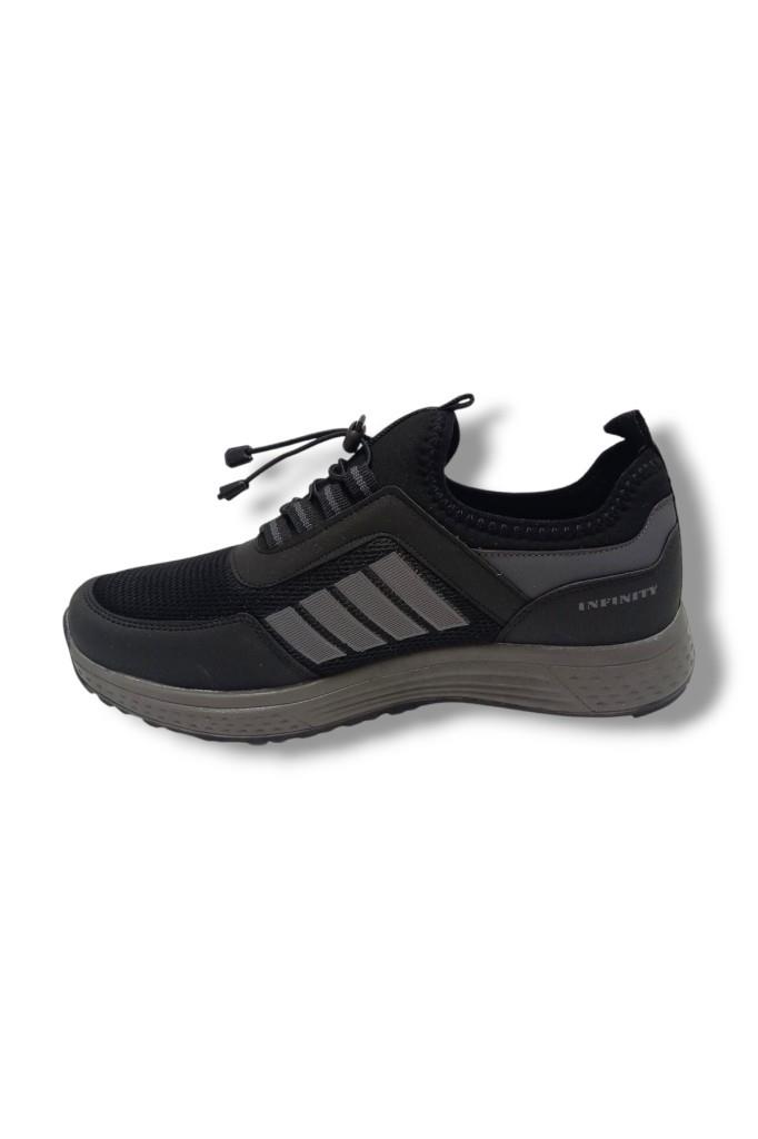 Wanderfull İnfinity 4266-25 Anorak Slip On Erkek Sneaker Siyah Füme