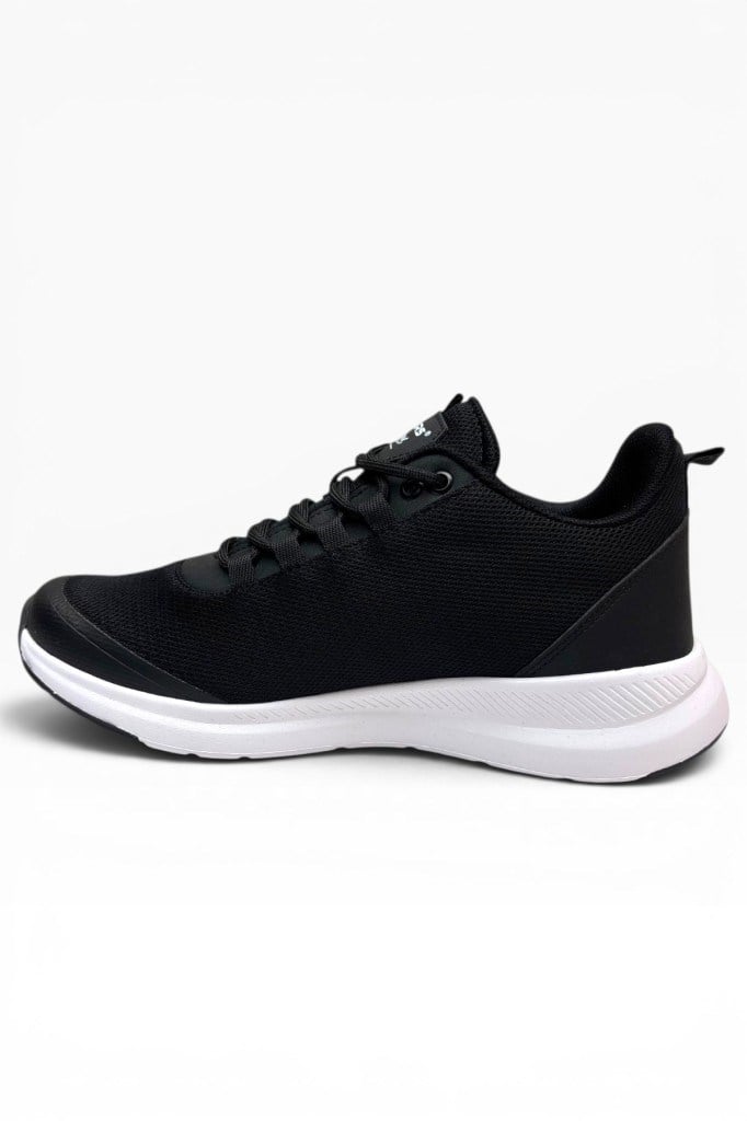 Wickers 2551-26 Anorak Anatomik Taban Bağcıklı Erkek Sneaker Siyah Beyaz