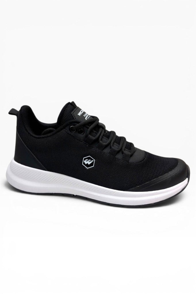 Wickers 2551-26 Anorak Anatomik Taban Bağcıklı Erkek Sneaker Siyah Beyaz