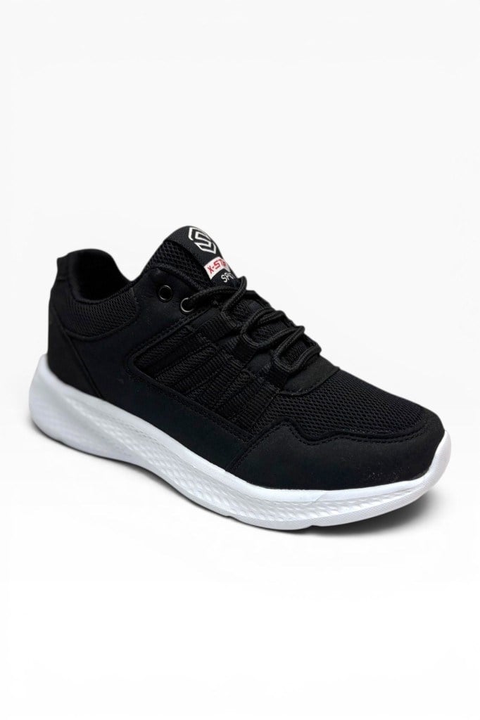 Xstep 2029-26 Anorak Anatomik Kadın Sneaker Siyah Beyaz 36-39