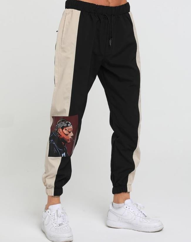 Çift Renkli Patch &  Baskı Detaylı Pantolon R-4116