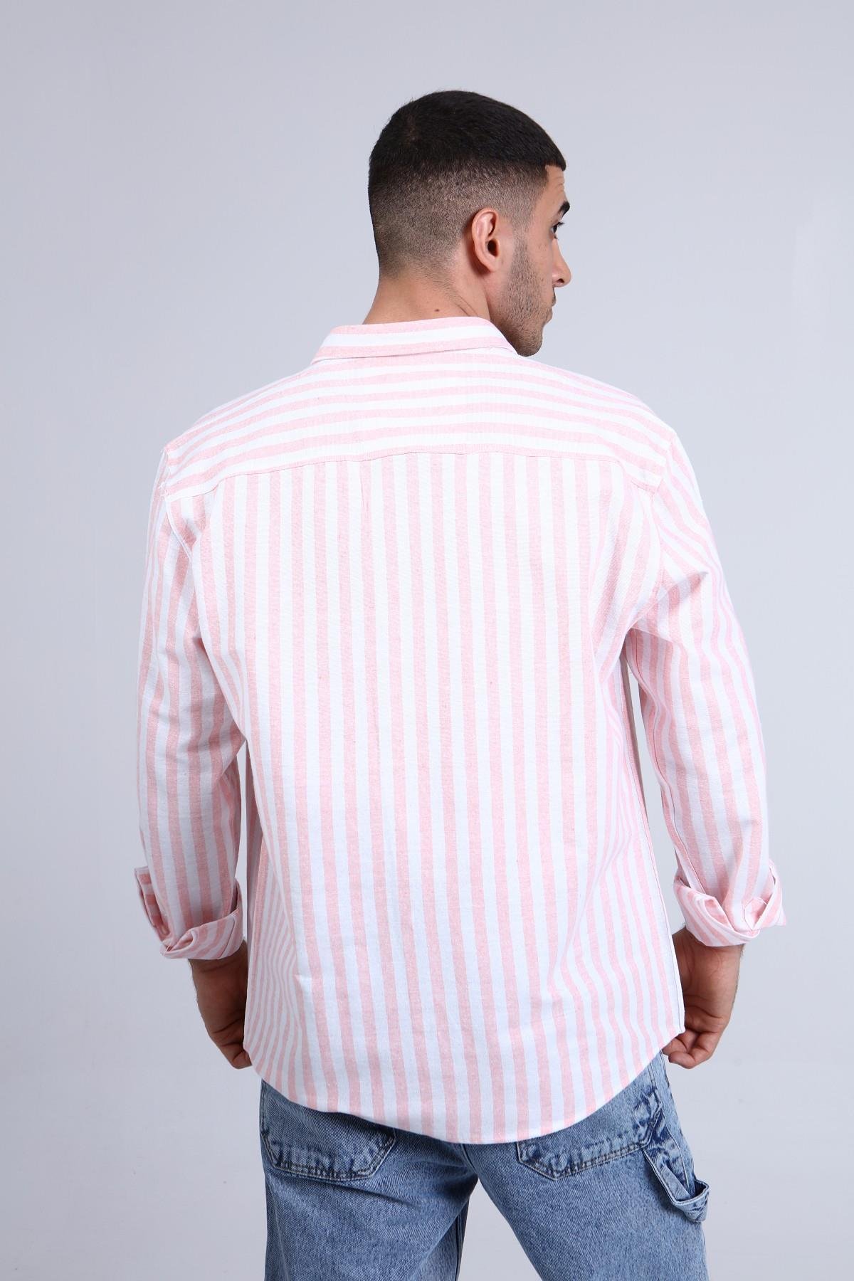 ERKEK ÇİZGİLİ GÖMLEK R-3263