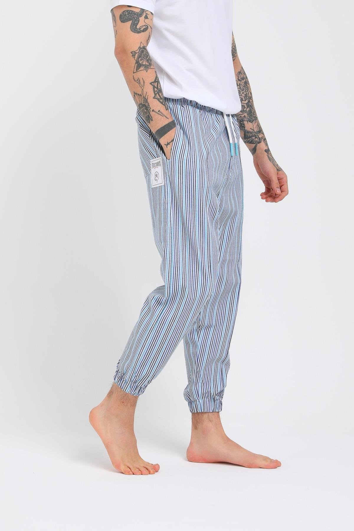 ERKEK ÇİZGİLİ JOGGER PANTOLON R-4108