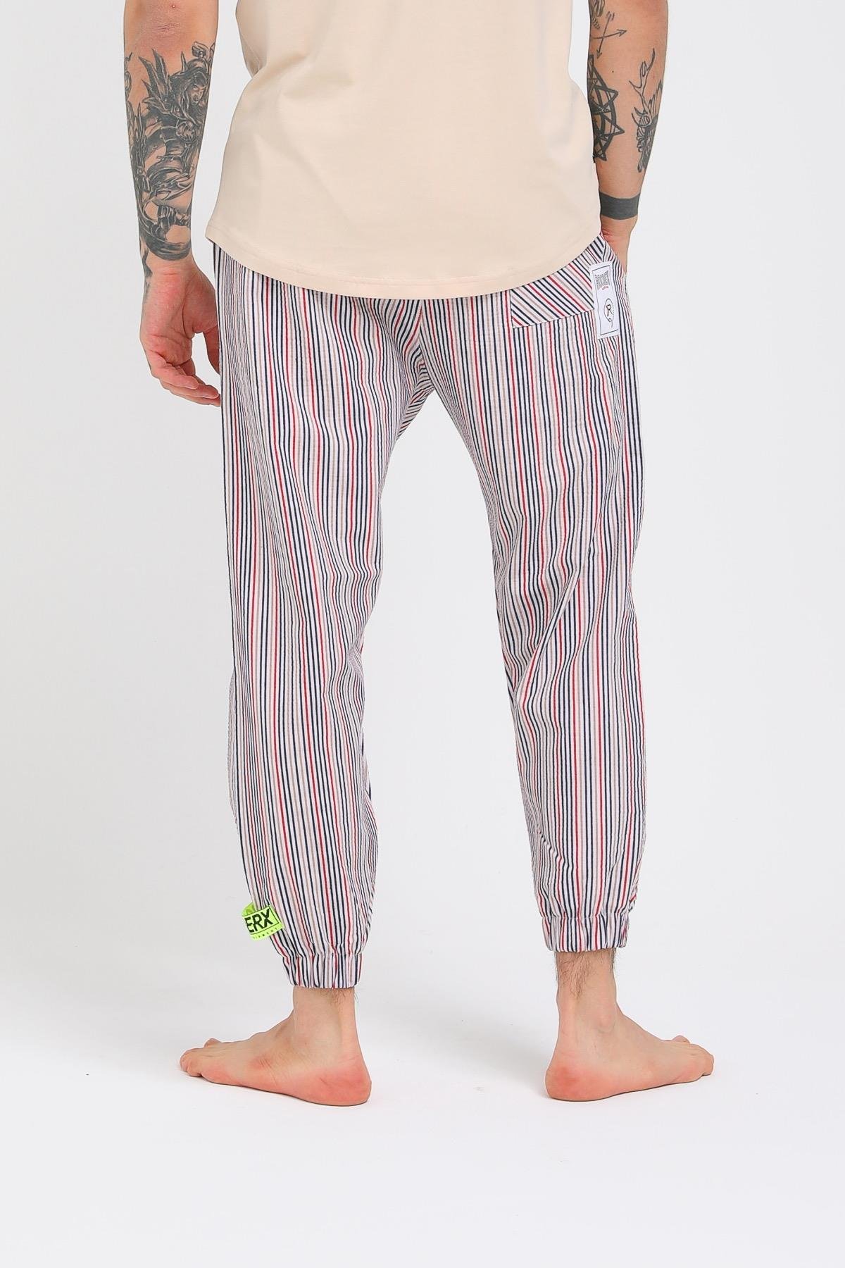 ERKEK ÇİZGİLİ JOGGER PANTOLON R-4108