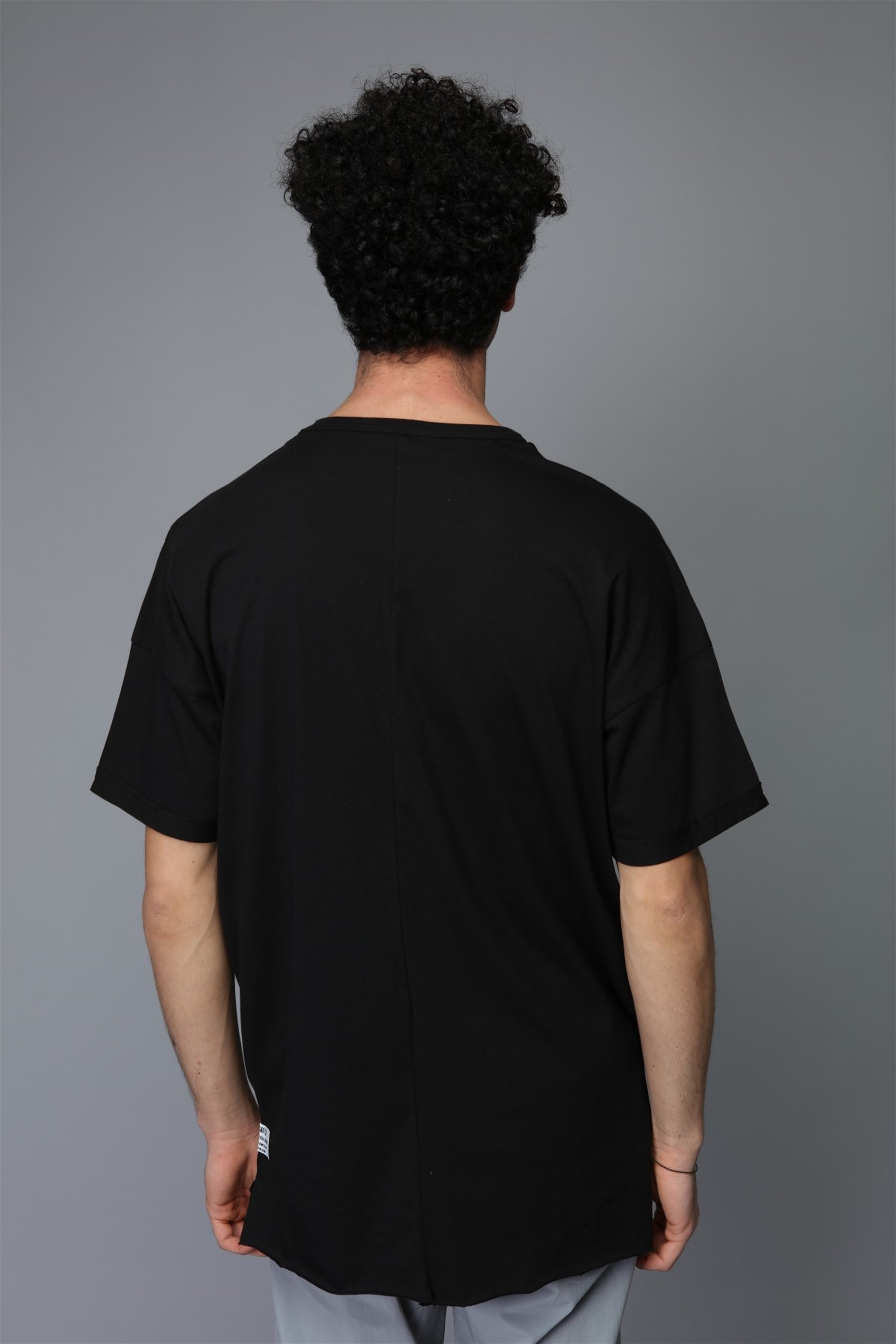 ERKEK OVERSIZE T-SHIRT REFLEKTÖR BASKILI R-5262