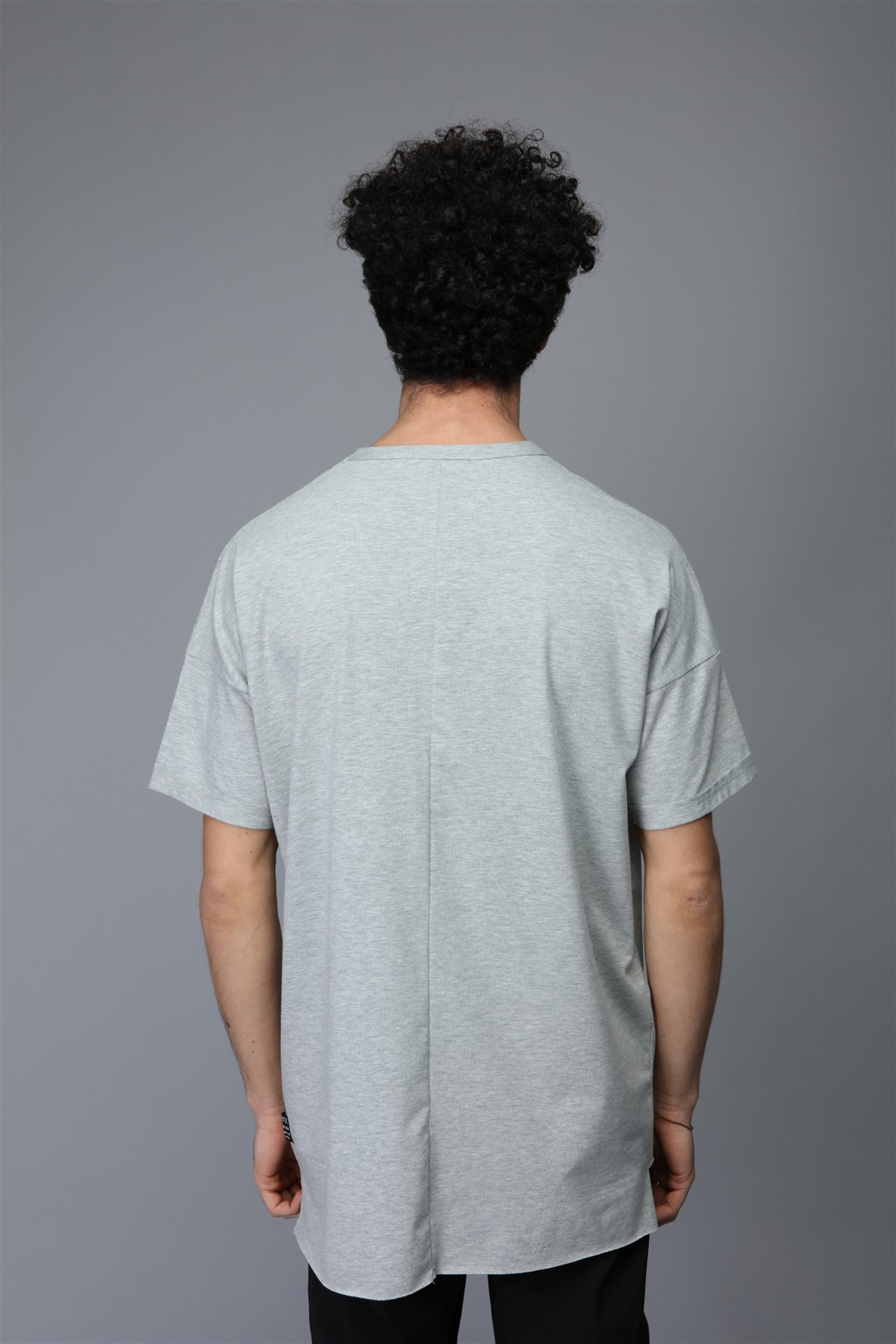 ERKEK OVERSIZE T-SHIRT REFLEKTÖR BASKILI R-5262
