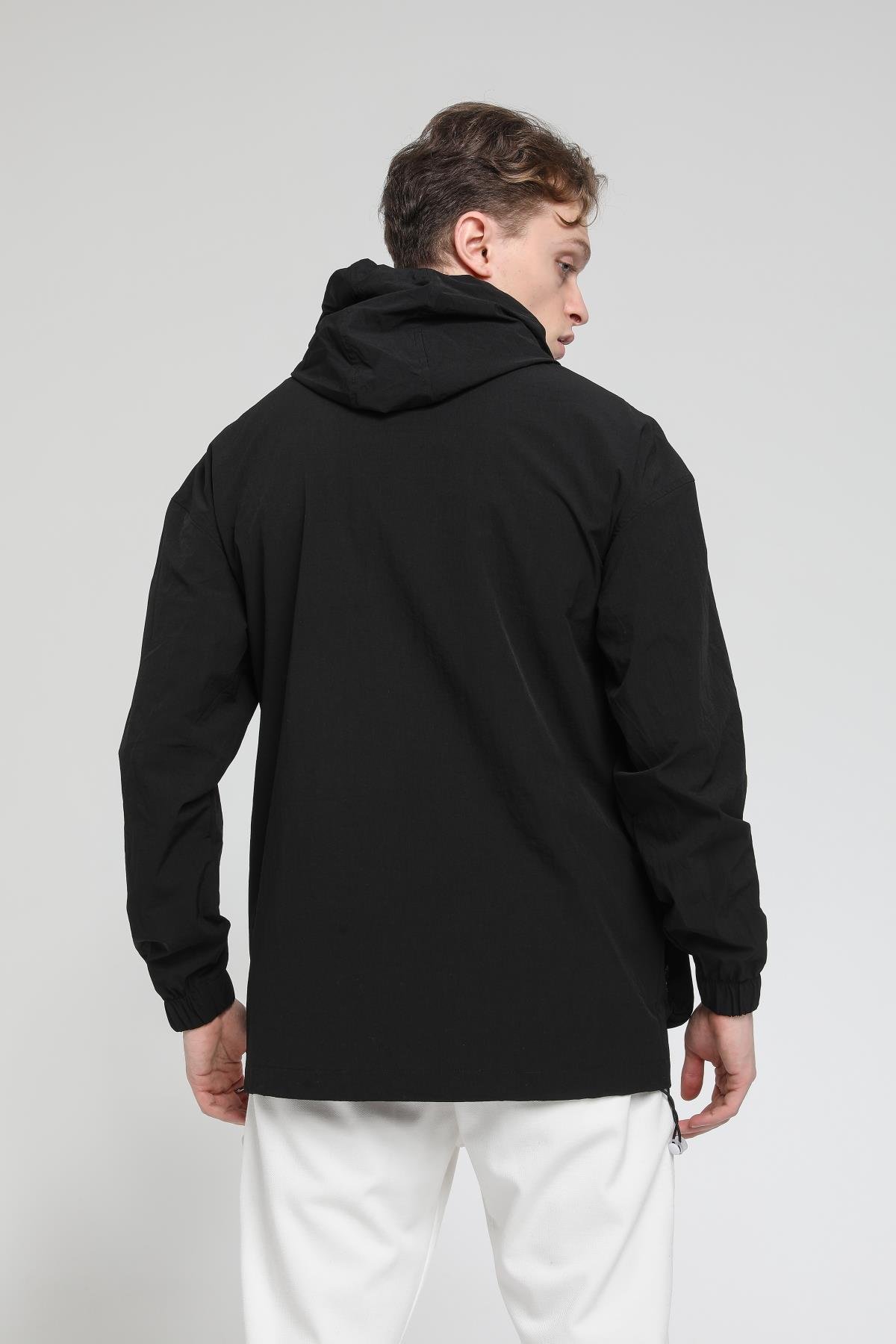 Kapüşonlu Kargo Cepli Rüzgarlık & Yağmurluk R-2136