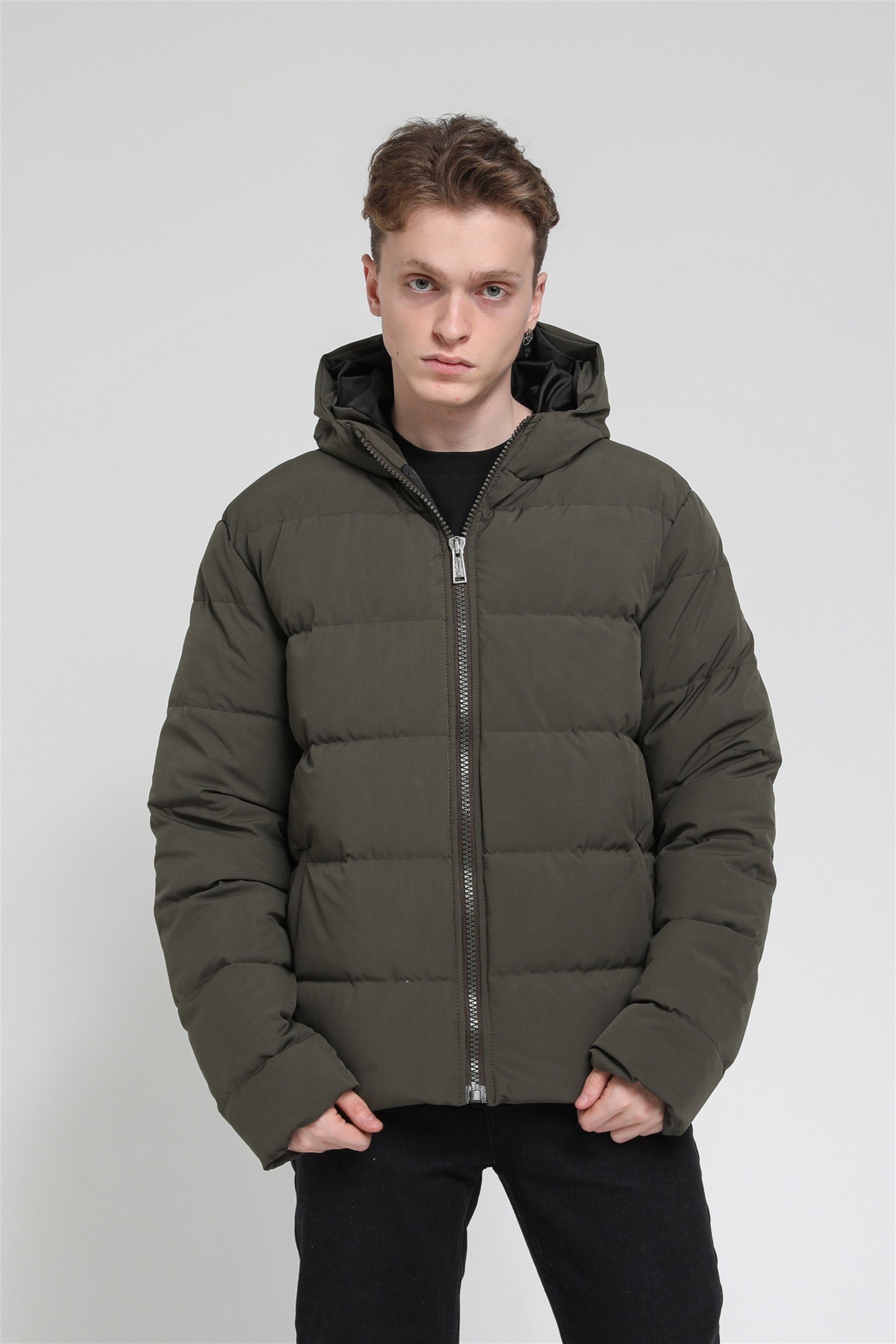 Kapüşonlu Şişme Mont  R-2137