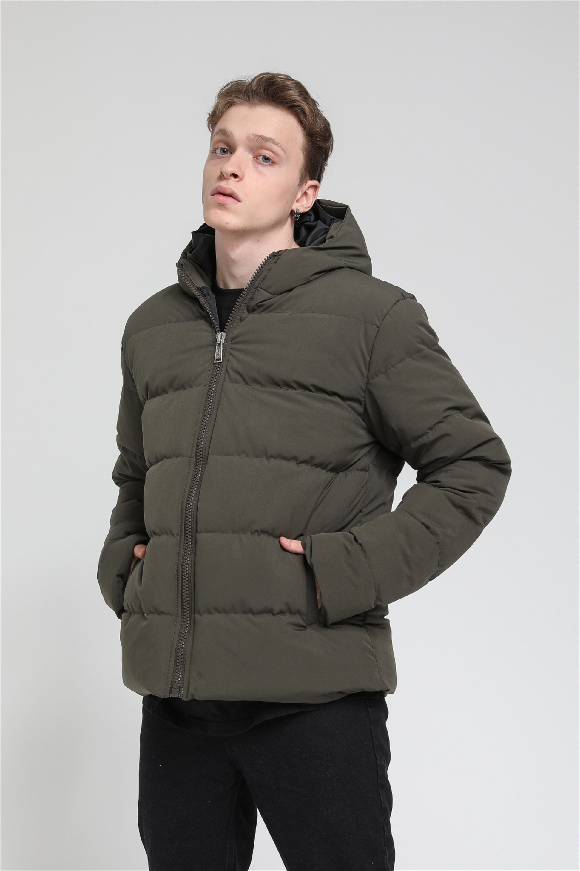 Kapüşonlu Şişme Mont  R-2137