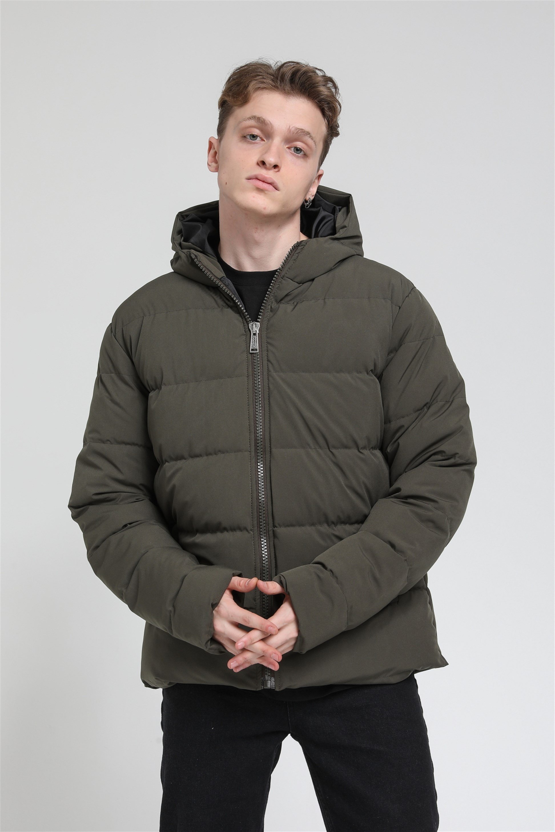 Kapüşonlu Şişme Mont  R-2137
