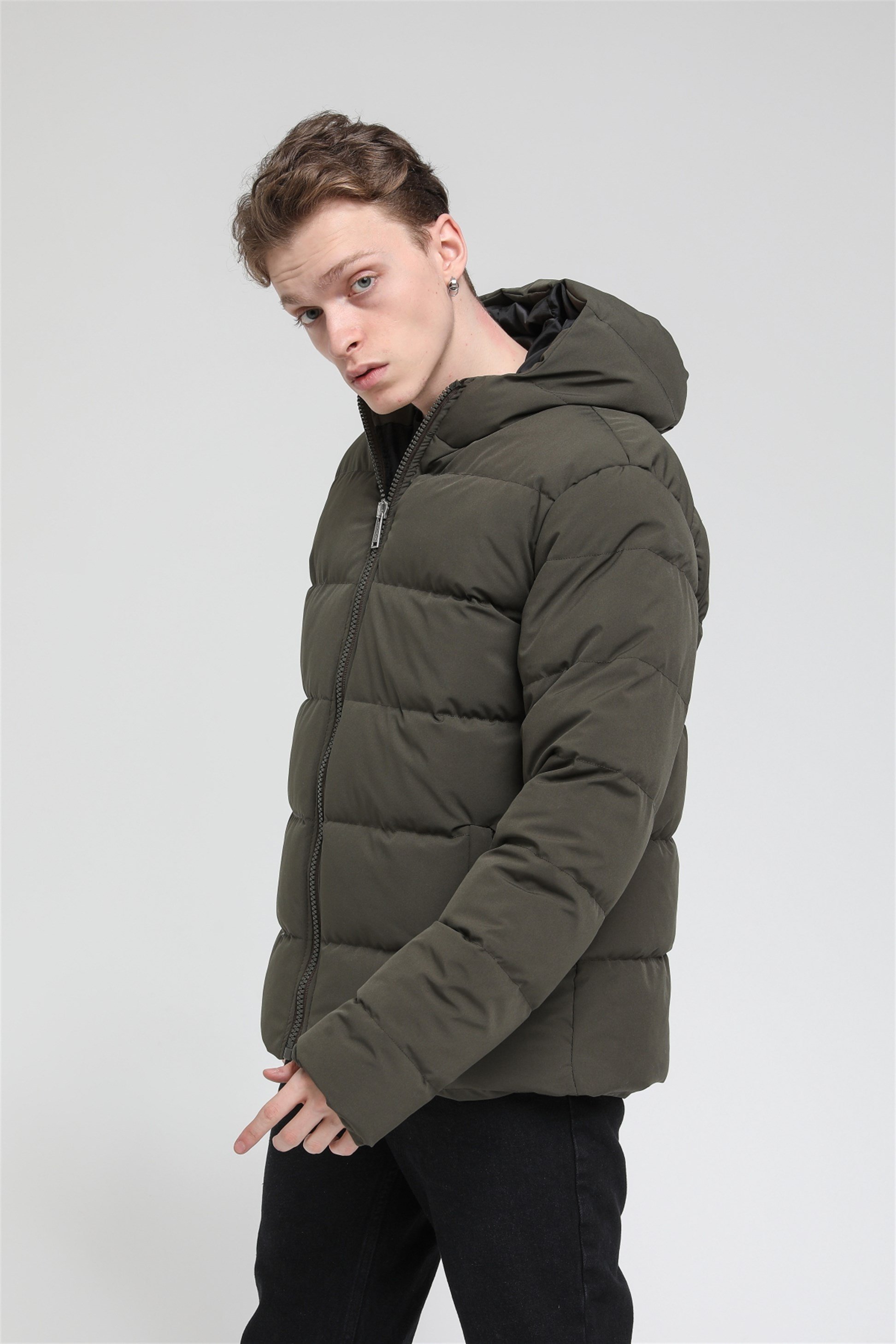 Kapüşonlu Şişme Mont  R-2137