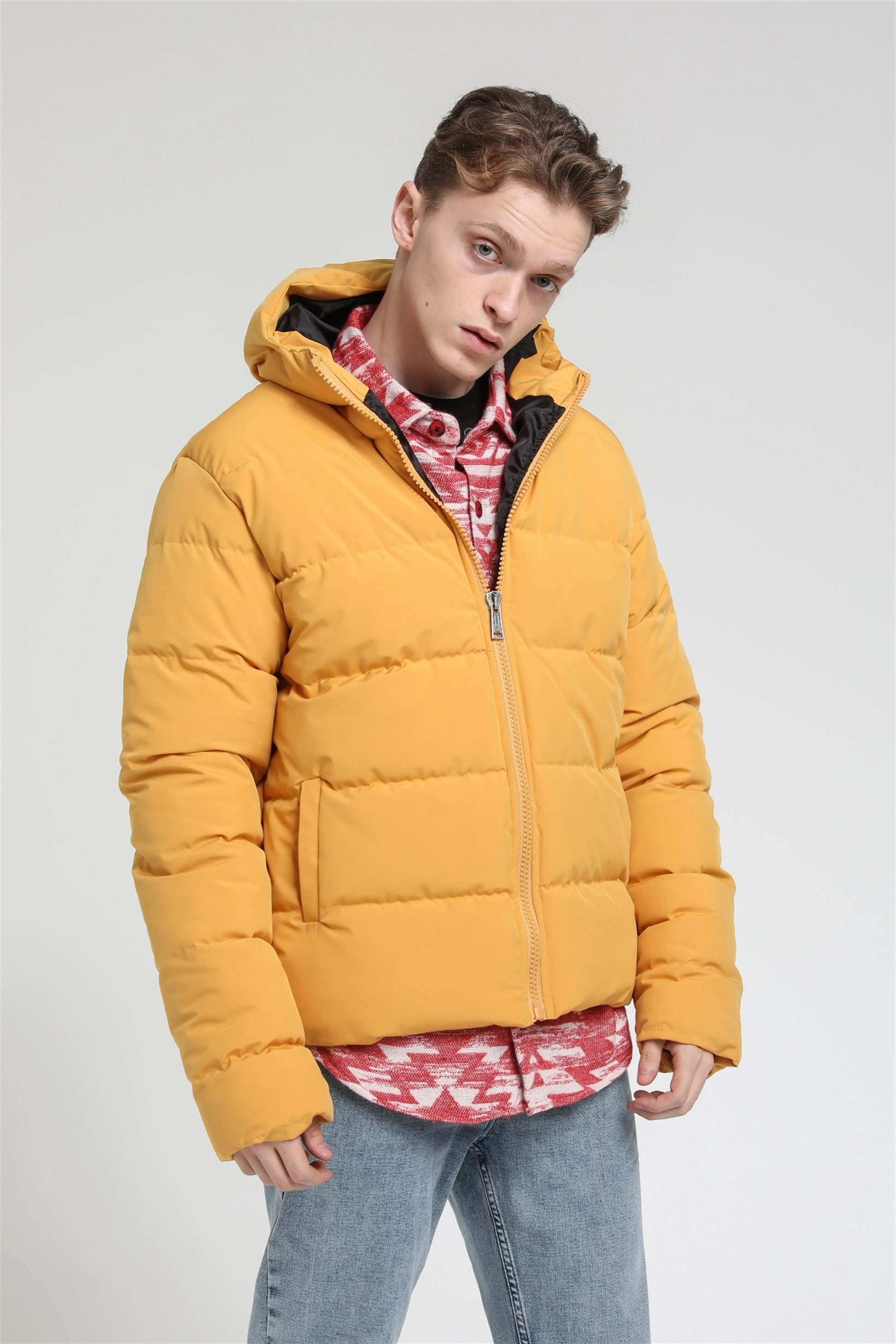 Kapüşonlu Şişme Mont  R-2137