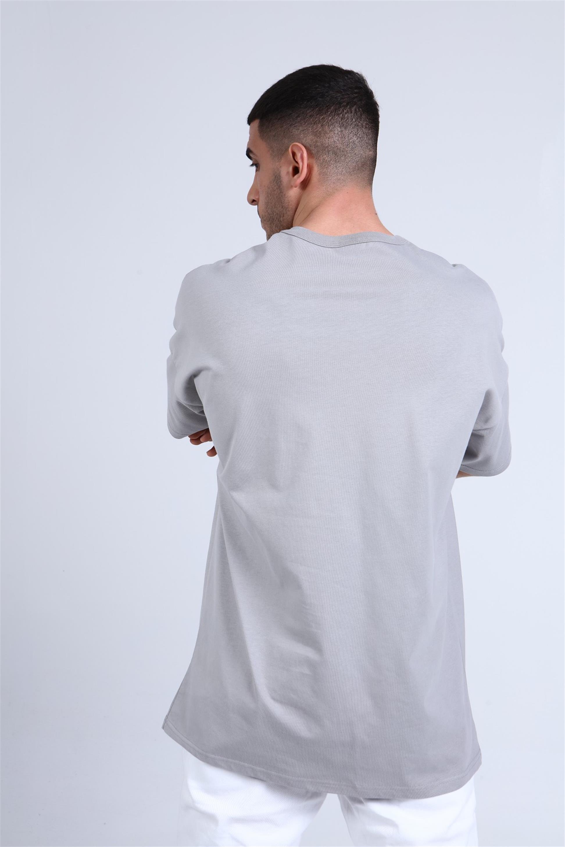 OVERSİZE BASKI DETAYLI T-SHİRT R-5254