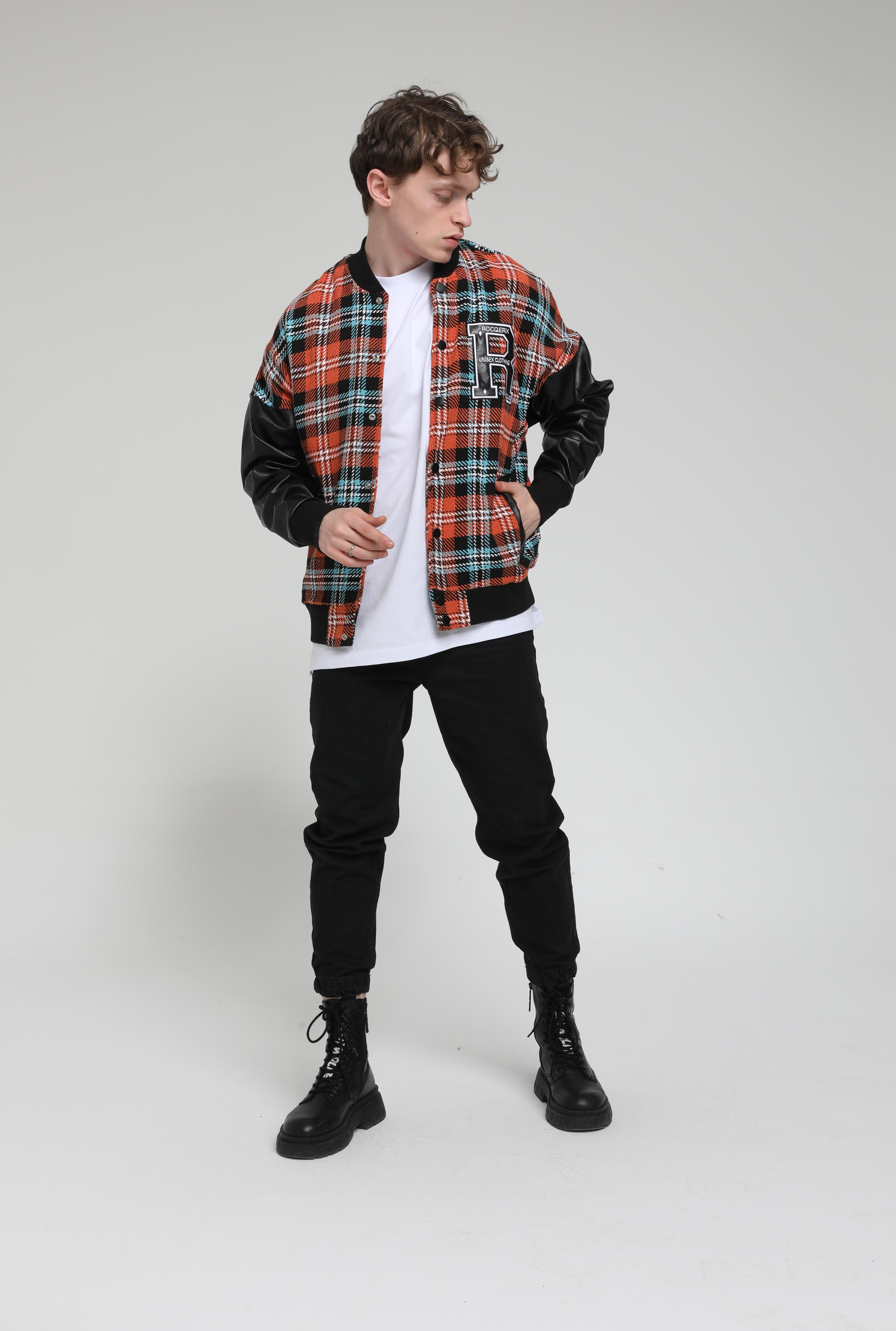 Oversize Deri Aprikli  R Kolej Mont R-2215